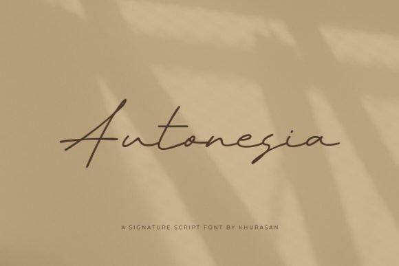 Autonesia: A Script Font That Earns Its Place
