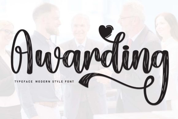 Awarding: A Handwritten Font That Makes Your Campaign Stand Out