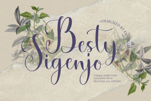 Besty Sigenjo: A Modern Script Font That Elevates Handmade Design