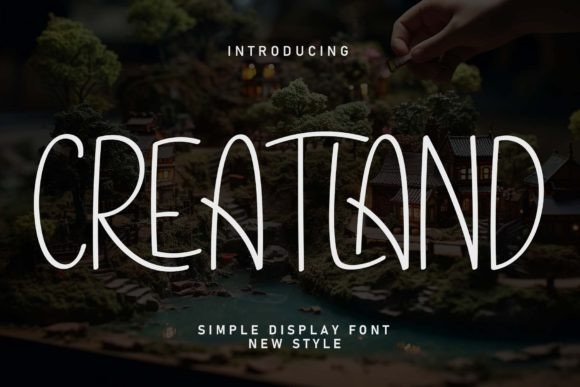 Creatland: A Friendly Handwritten Font for Warm Brand Identities
