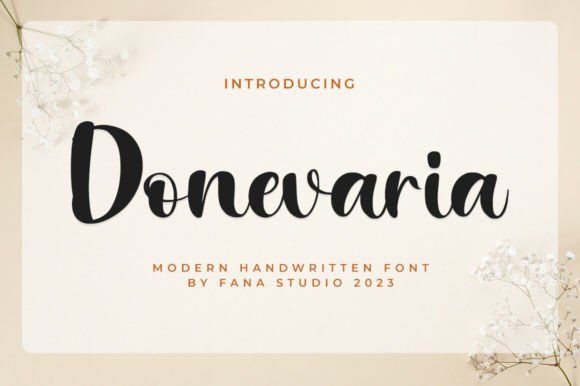 Donevaria Script Font for Small Business Branding