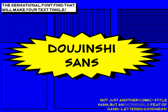 Doujinshi Sans - Bold: A Handwritten Script Font That Feels Like Home