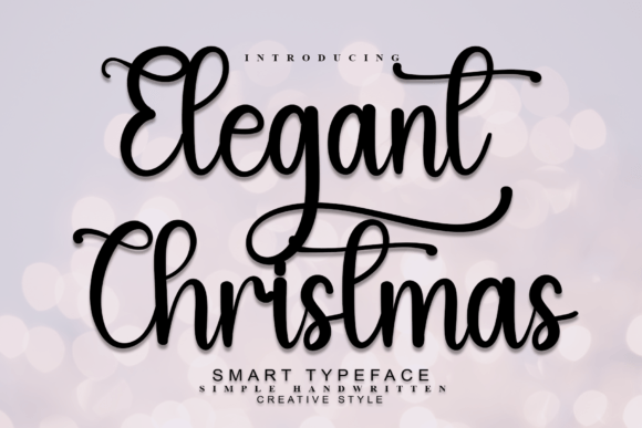Elegant Christmas: A Refined Handwritten Font for Digital Branding