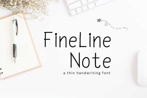 Fineline Note: A Handwritten Typeface That Elevates Digital Branding