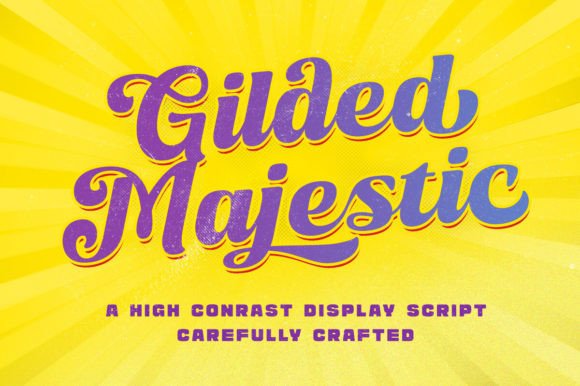 Gilded Majestic: A Bold Script Font That Commands Attention