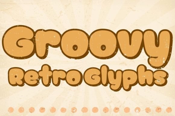 Groovy Retro Glyphs: A Playful Display Font for Digital Branding