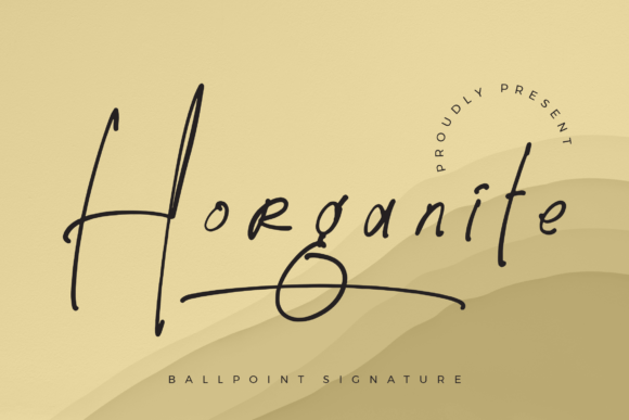 Horganite: A Thoughtful Script Font for Editorial Moments