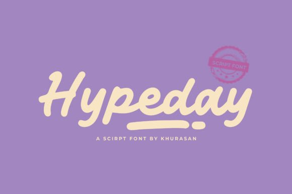 Hypeday: A Bold Script Font That Cuts Through the Feed