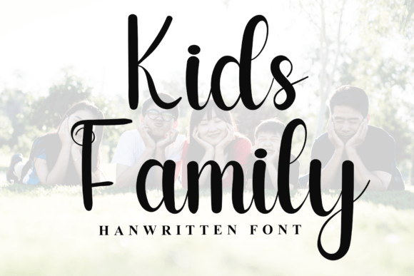 Kids Family: A Handwritten Font for Warm, Editorial Charm