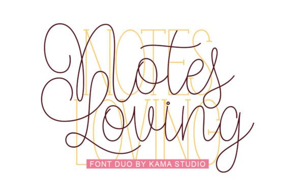 Notes Loving: A Sweet, Playful Display Font for Digital Brands