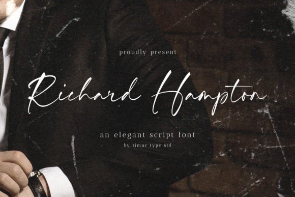 Richard Hampton: A Delicate Script Font for Thoughtful Web Design