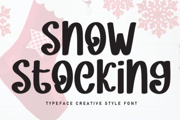 Snow Stockings Handwritten Font for Crafters & Sellers