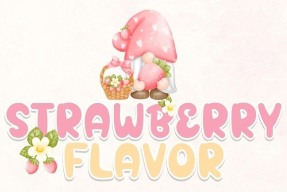 Strawberry Flavor: A Playful Script Font That Elevates Small Business Branding