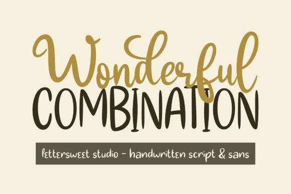 Wonderful Combination: A Hand-Scribbled Script & Display Font for Makers